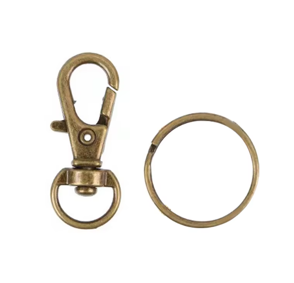 Metal Swivel Lobster Claw Clasp Metal Key Ring 10 pack - Multiple Colours Available