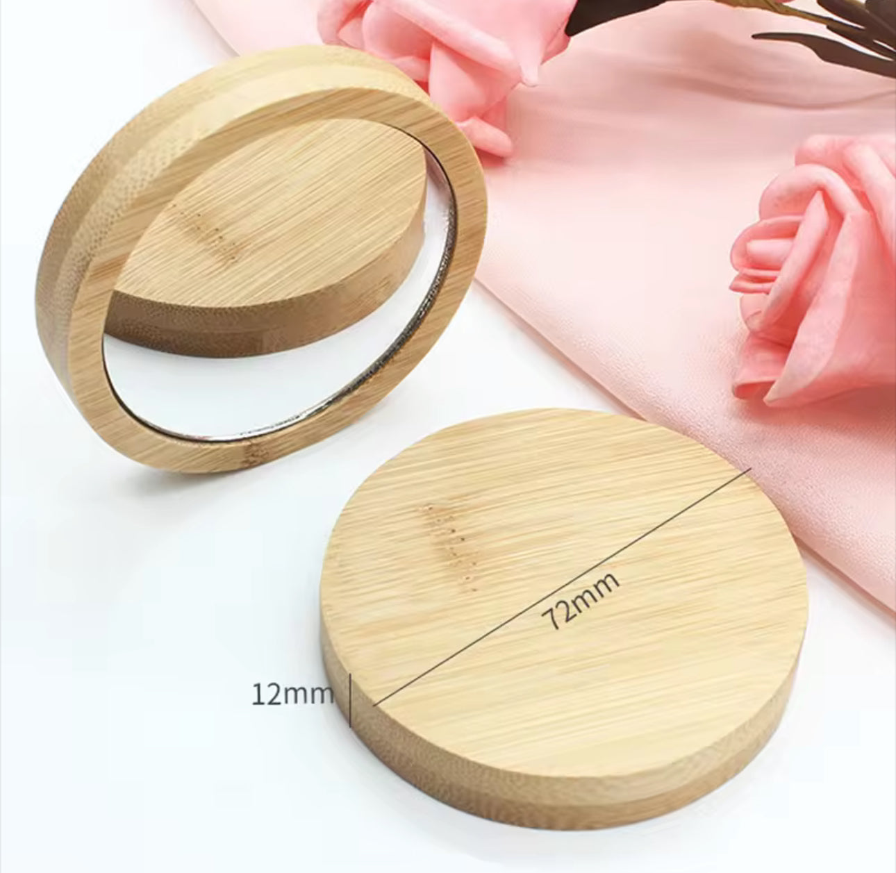 Mini Travel Bamboo Mirror