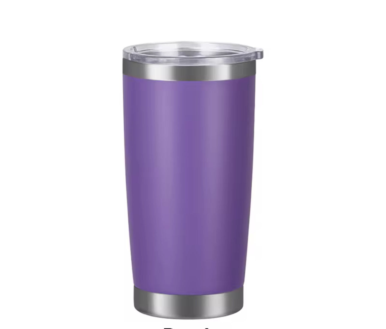 20 Oz Travel Tumbler With Slider Lid. Insulated, Stainless Steel