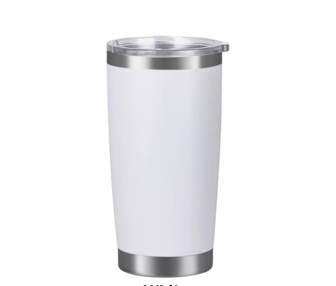20 Oz Travel Tumbler With Slider Lid. Insulated, Stainless Steel