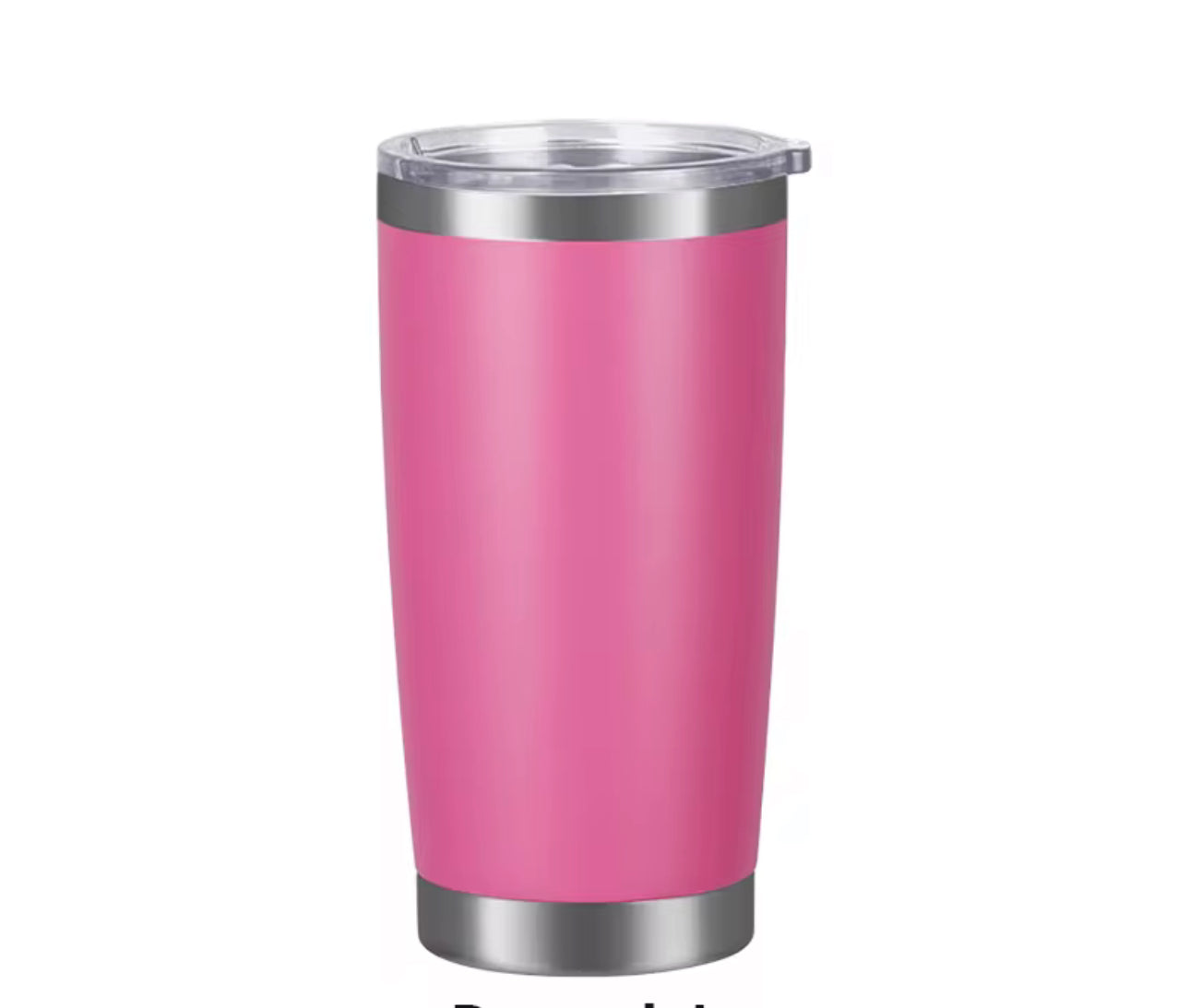 20 Oz Travel Tumbler With Slider Lid. Insulated, Stainless Steel