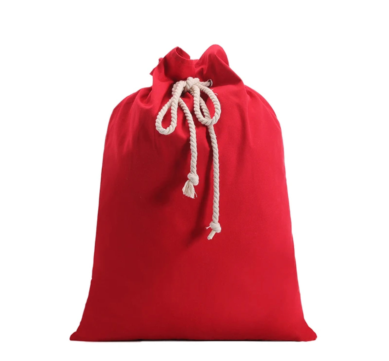 Plain Colour Canvas Santa Sacks