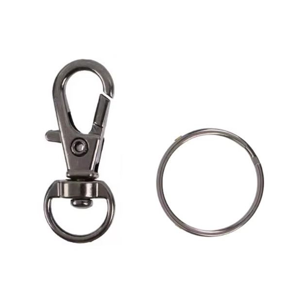 Metal Swivel Lobster Claw Clasp Metal Key Ring 10 pack - Multiple Colours Available