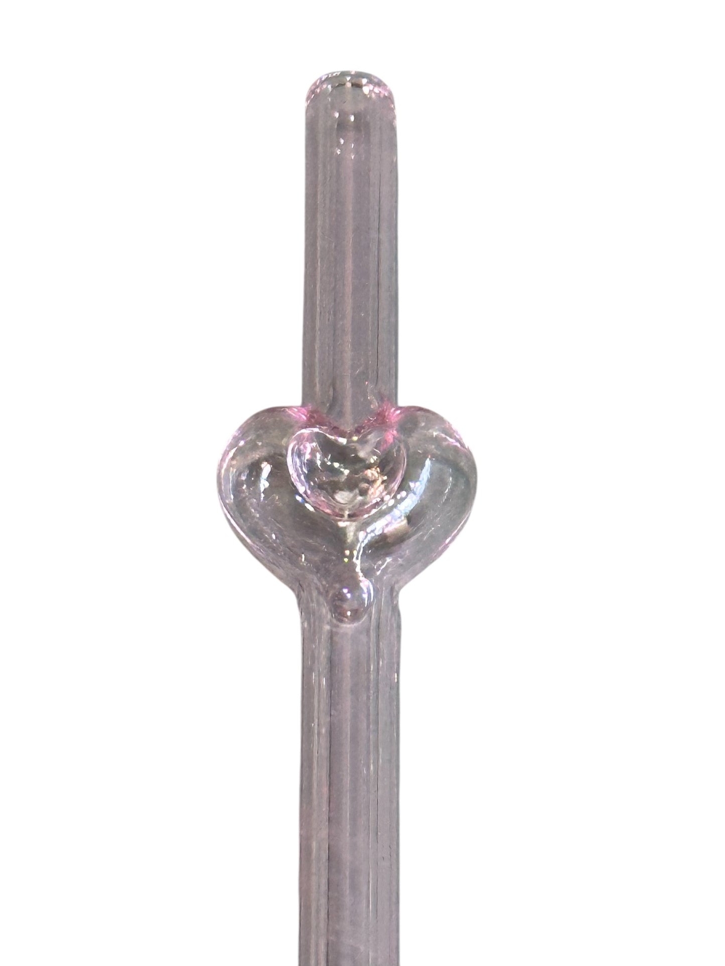 Reusable Glass Straws with Hollow Heart