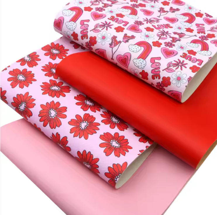 4pcs/set Love Faux Leather Set
