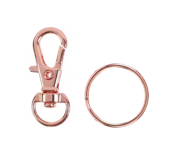 Metal Swivel Lobster Claw Clasp Metal Key Ring 10 pack - Multiple Colours Available