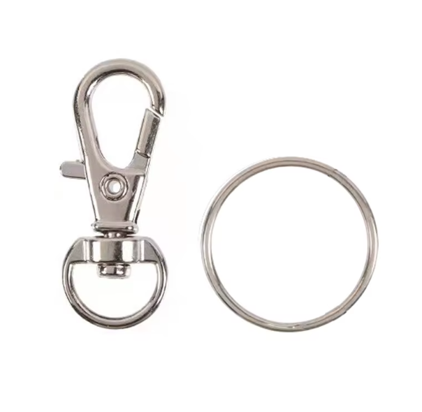 Metal Swivel Lobster Claw Clasp Metal Key Ring 10 pack - Multiple Colours Available