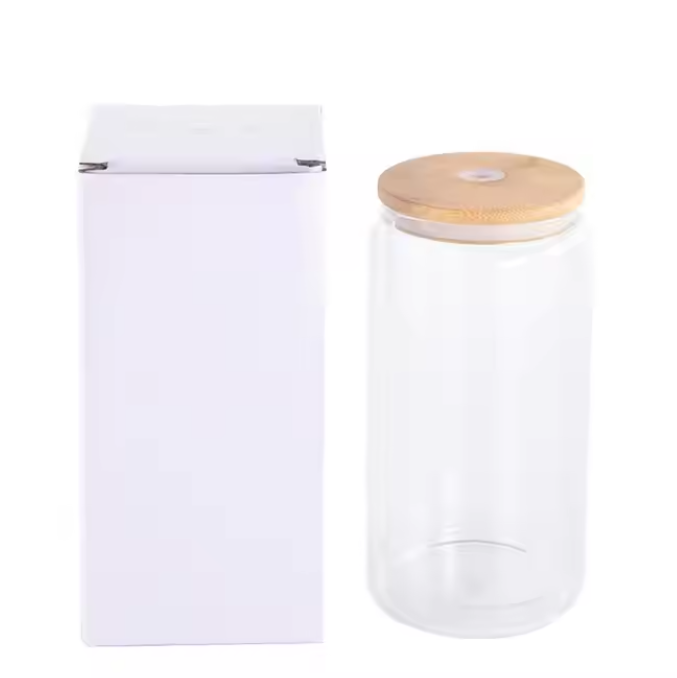 16oz outer / 12oz inner Clear Glass Sublimation Snow Globe