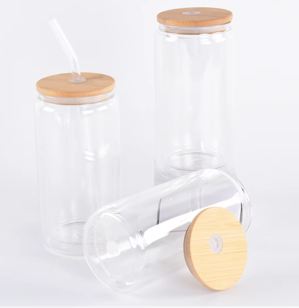 16oz outer / 12oz inner Clear Glass Sublimation Snow Globe