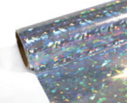 Crack Holographic Permanent Adhesive Vinyl - 1m Roll