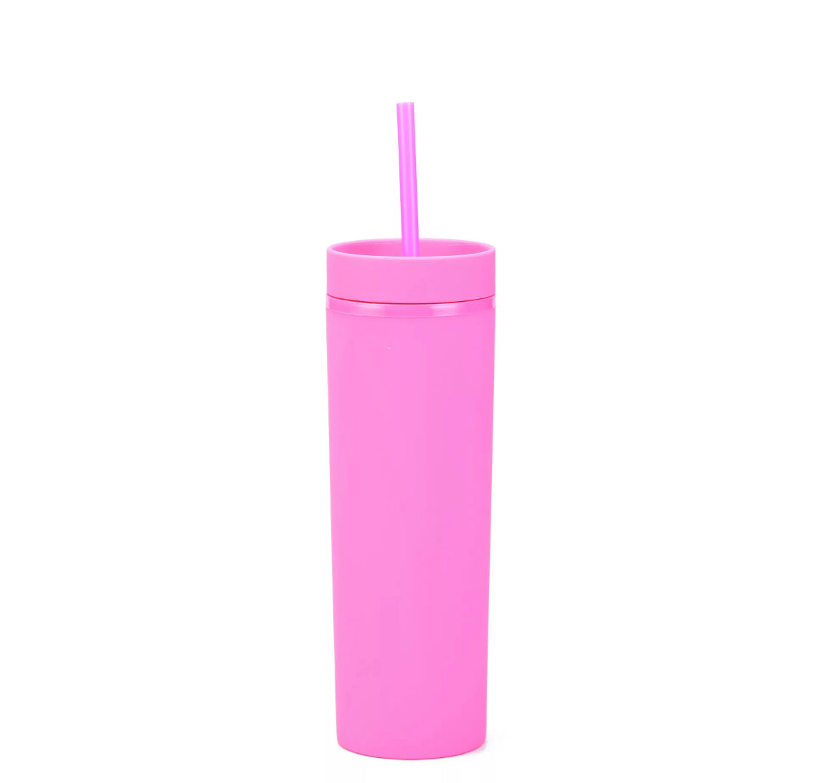 Acrylic Tumblers 16oz Solid Colour with Straw - Additional Colours