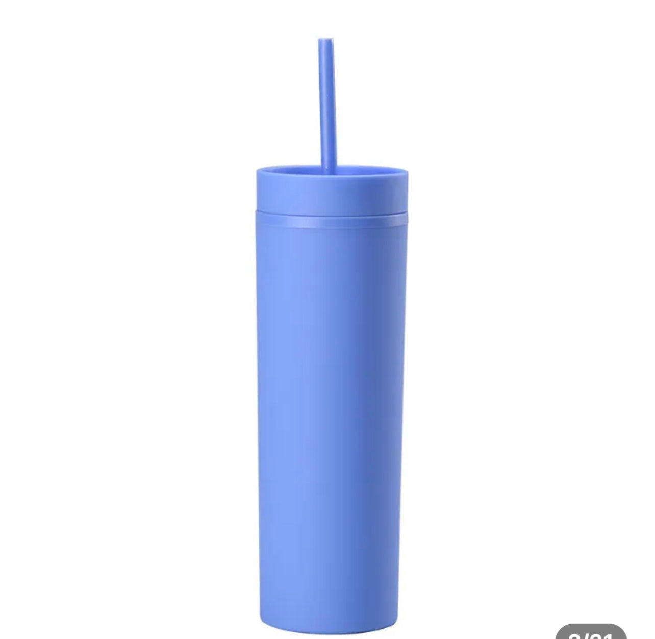 Acrylic Tumblers 16oz Solid Colour with Straw - Additional Colours