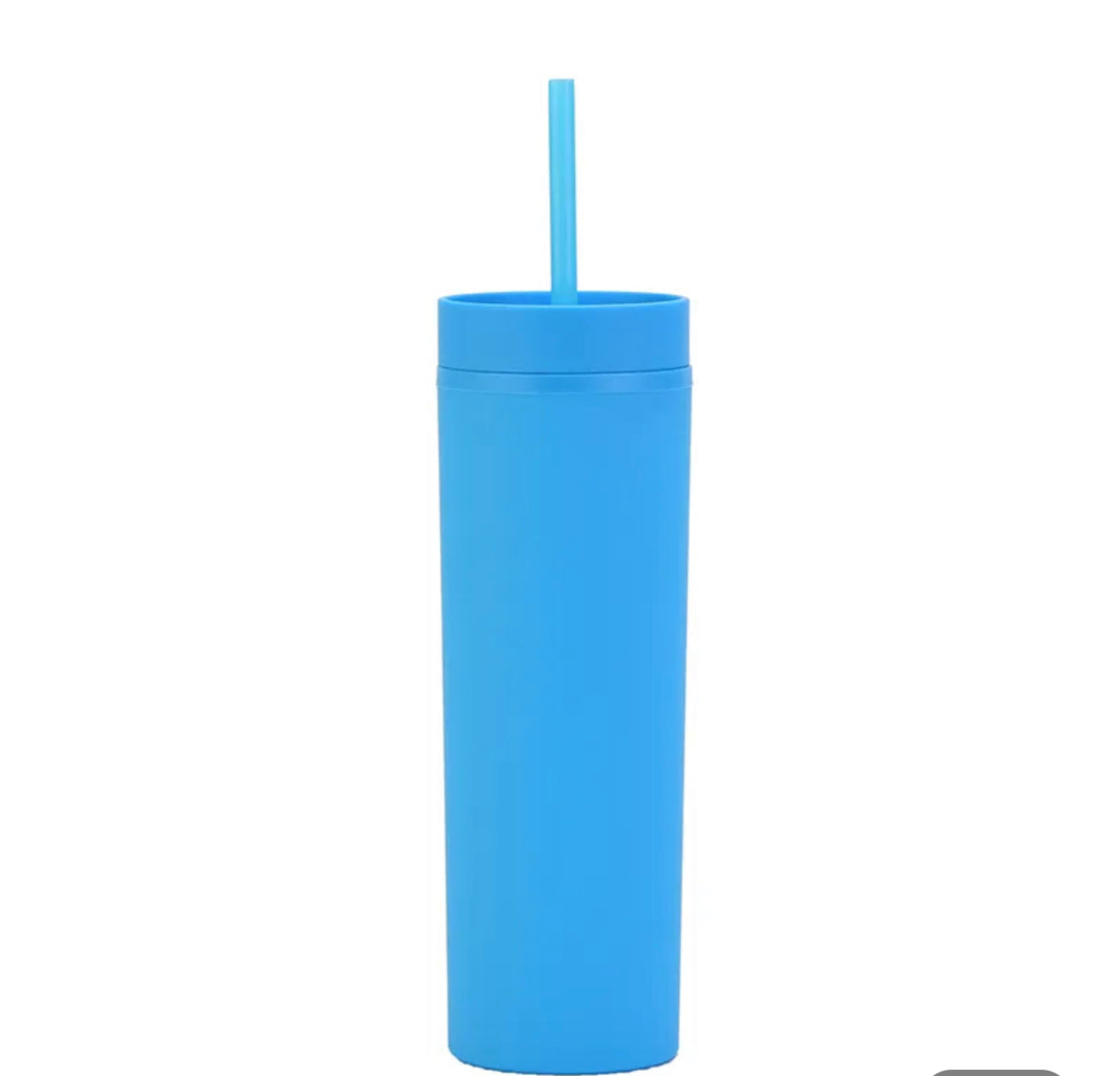 Acrylic Tumblers 16oz Solid Colour with Straw - Additional Colours