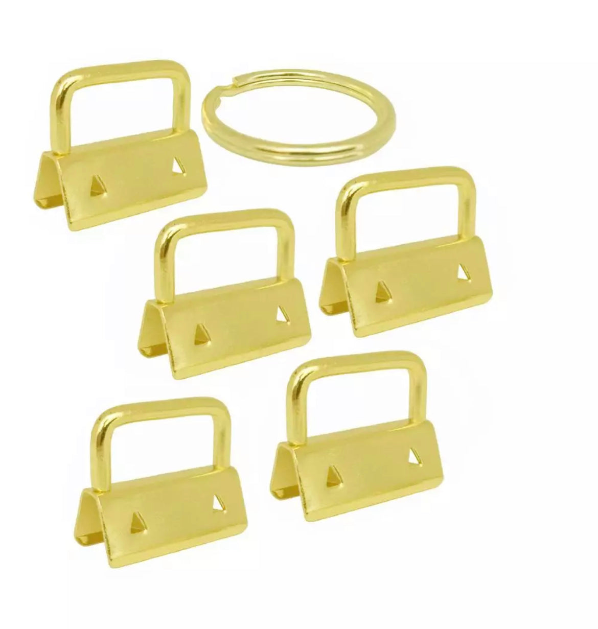 Key Fob Hardware with matching ring - 10 Pack