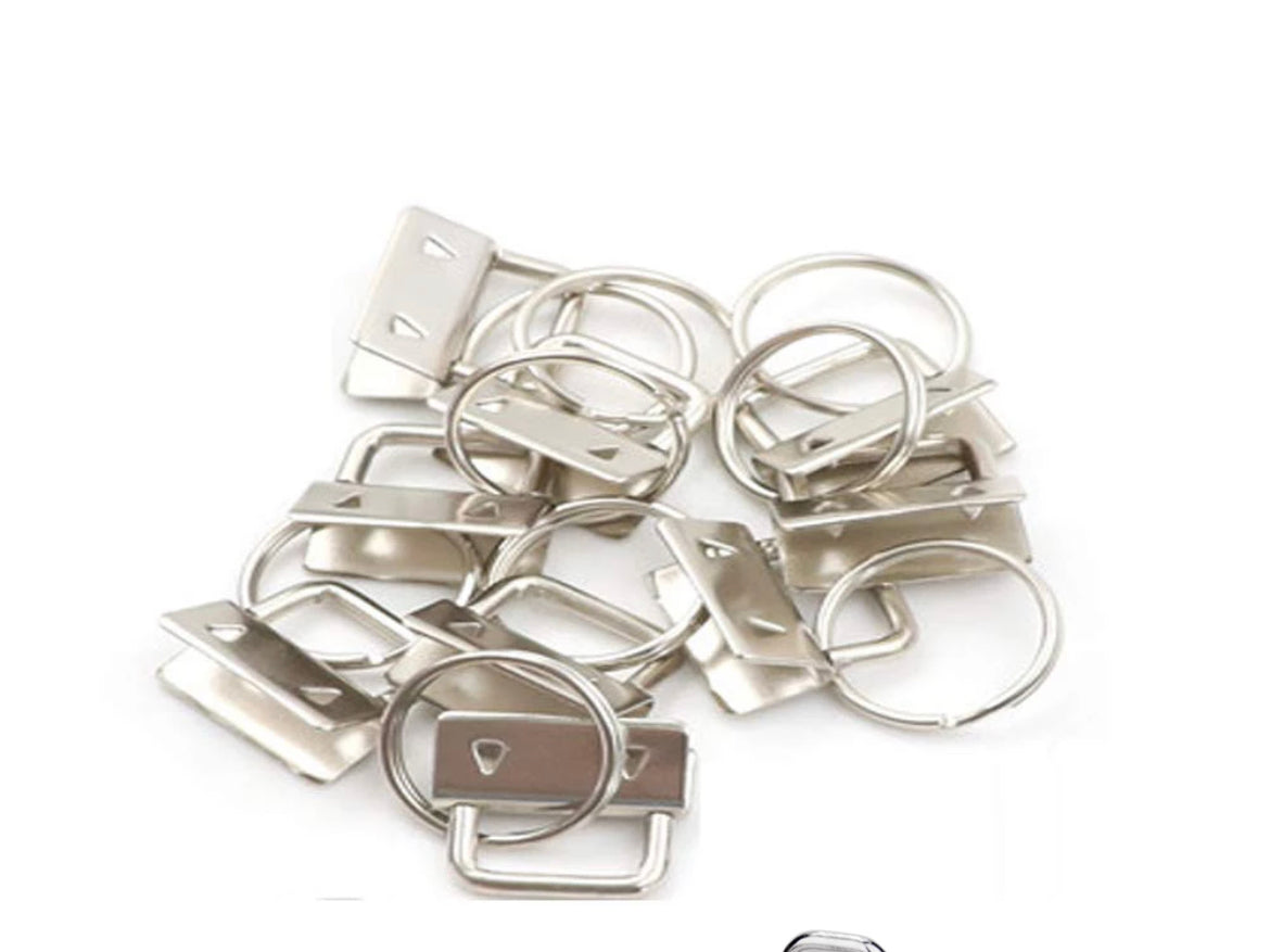 Key Fob Hardware with matching ring - 10 Pack
