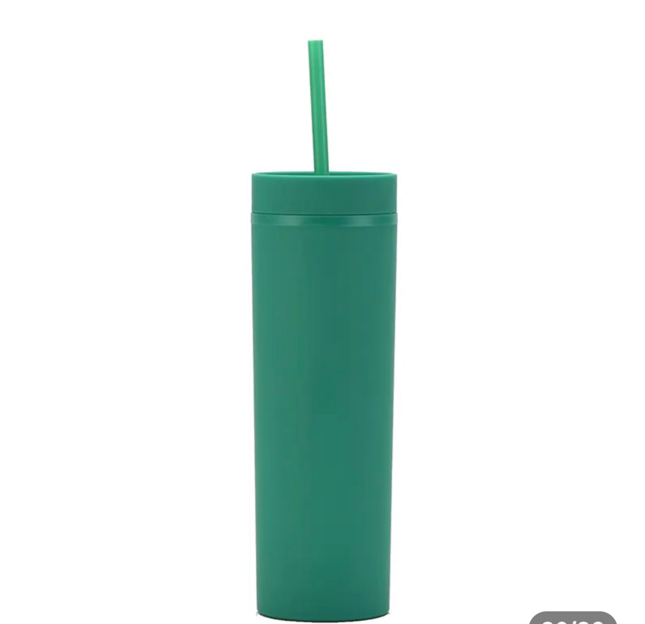 Acrylic Tumblers 16oz Solid Colour with Straw - Additional Colours