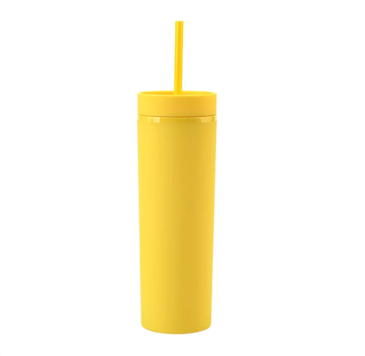 Acrylic Tumblers 16oz Solid Colour with Straw - Additional Colours