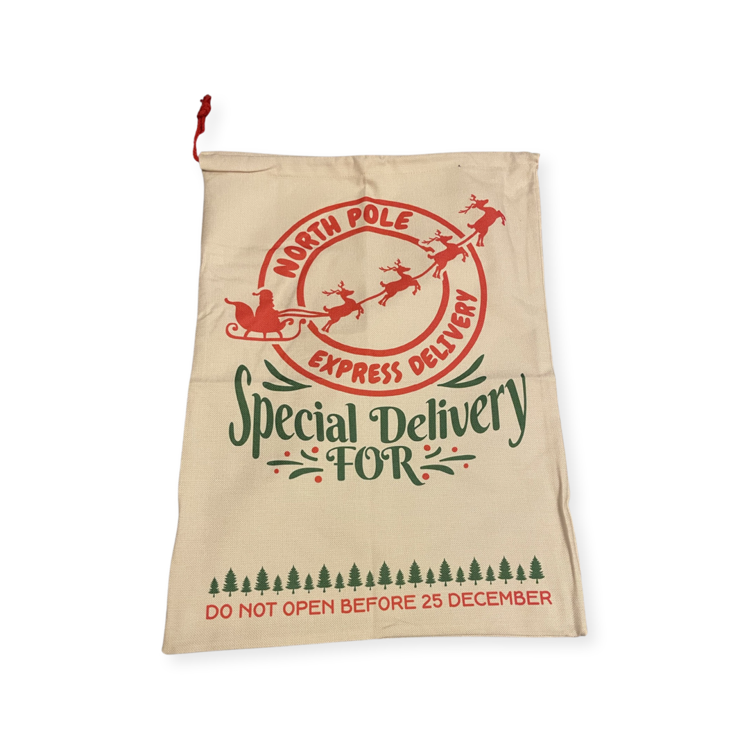 Jute Santa Sacks - Multiple Styles