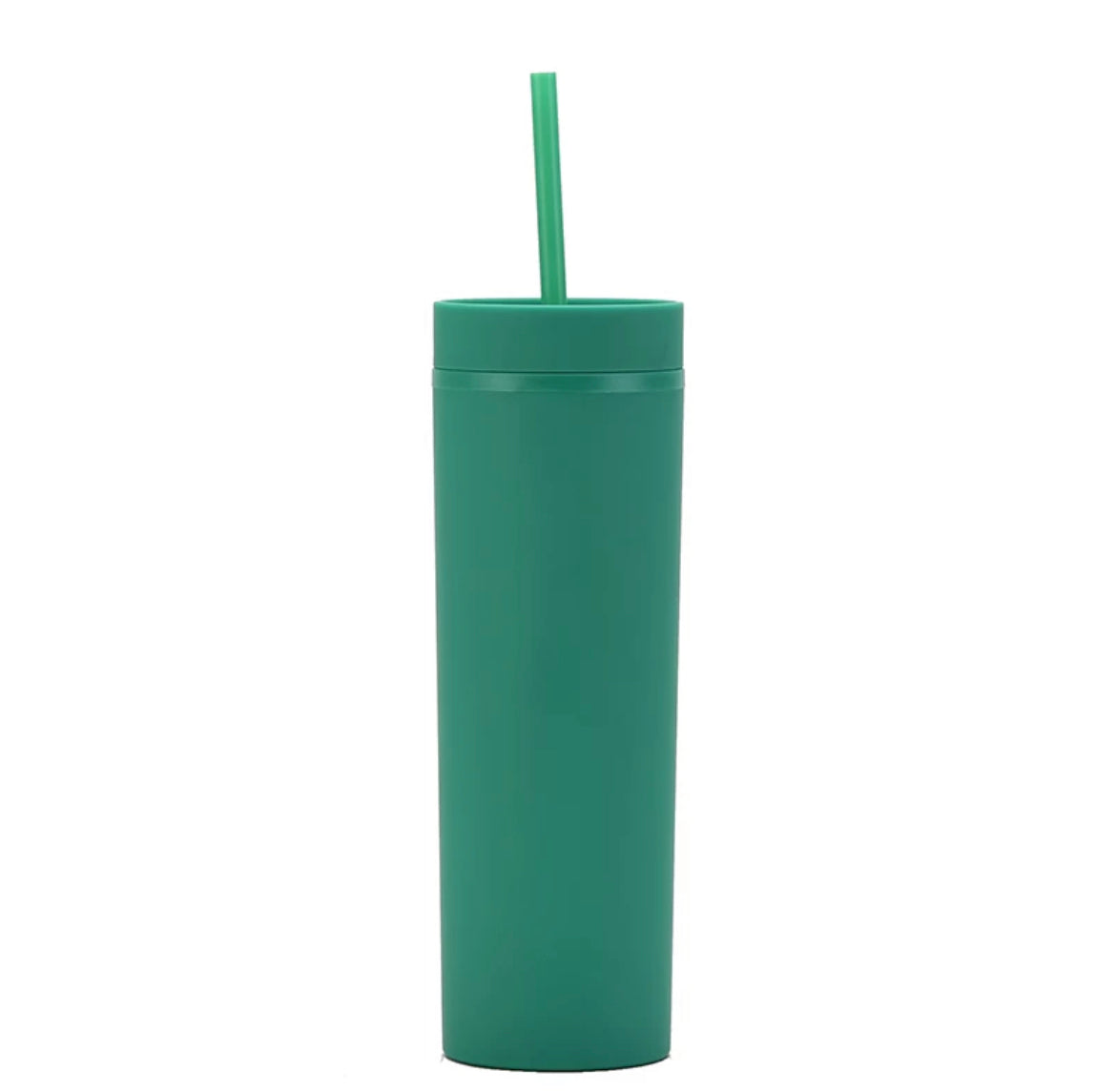 Acrylic Tumblers 16oz Solid Colour with Straw - Additional Colours