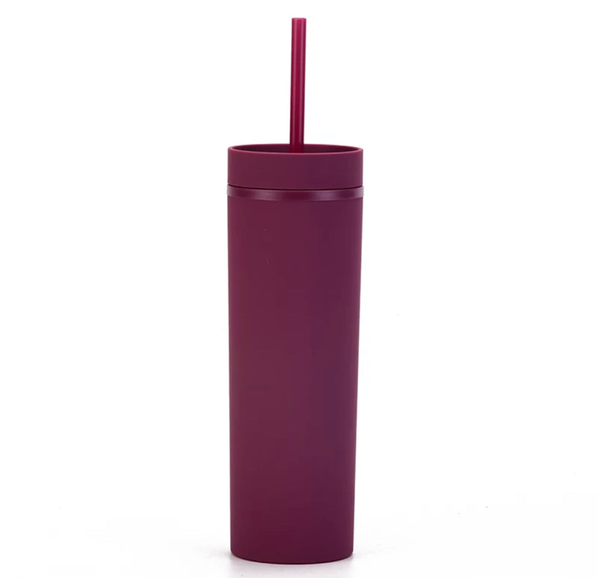 Acrylic Tumblers 16oz Solid Colour with Straw - Additional Colours