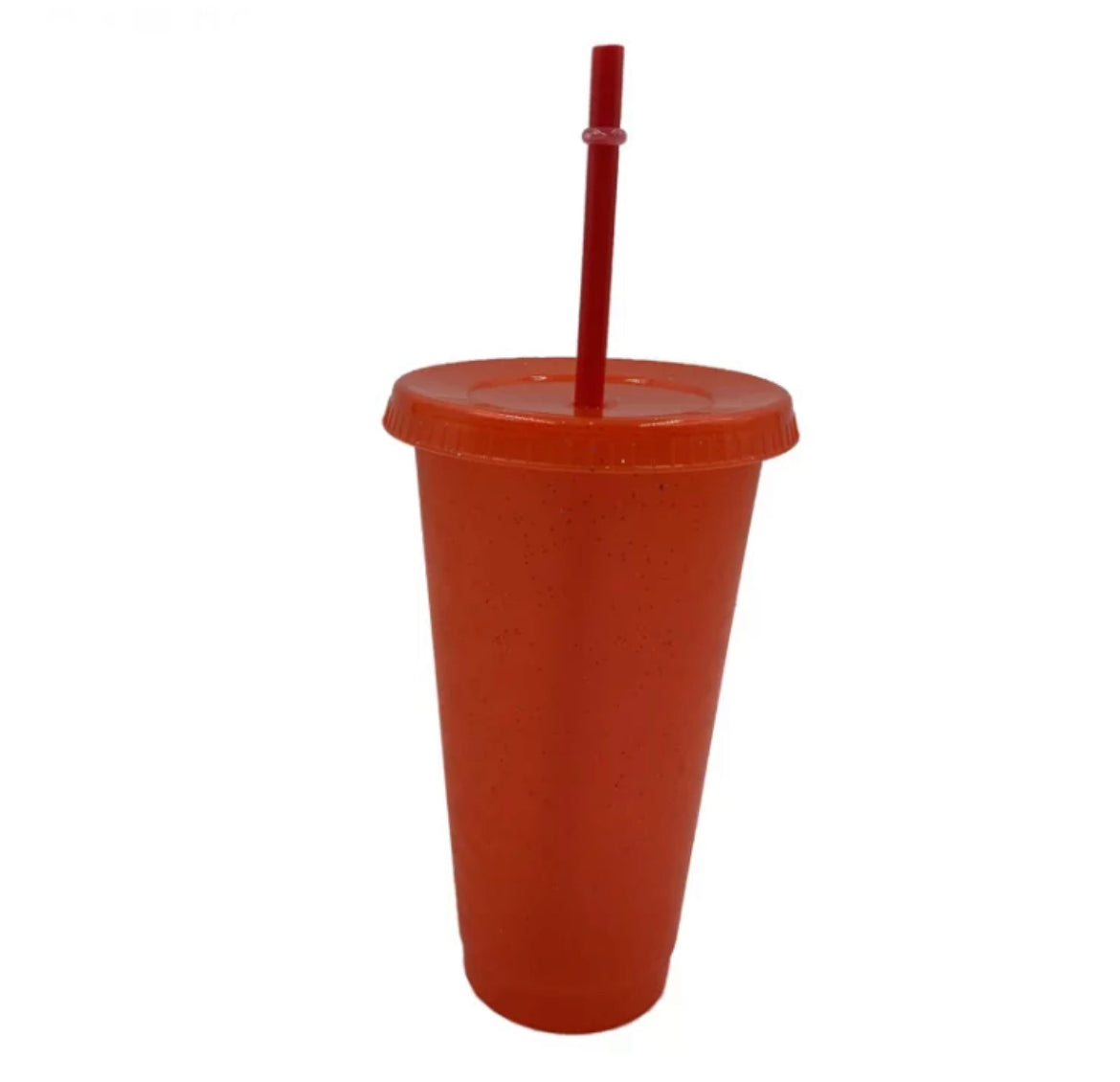 Glitter Cold Cup - With Lid and Straw 24oz - Multiple Colours