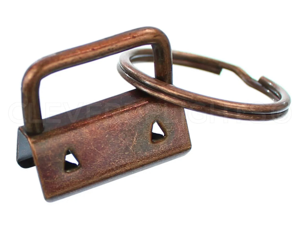 Key Fob Hardware with matching ring - 10 Pack