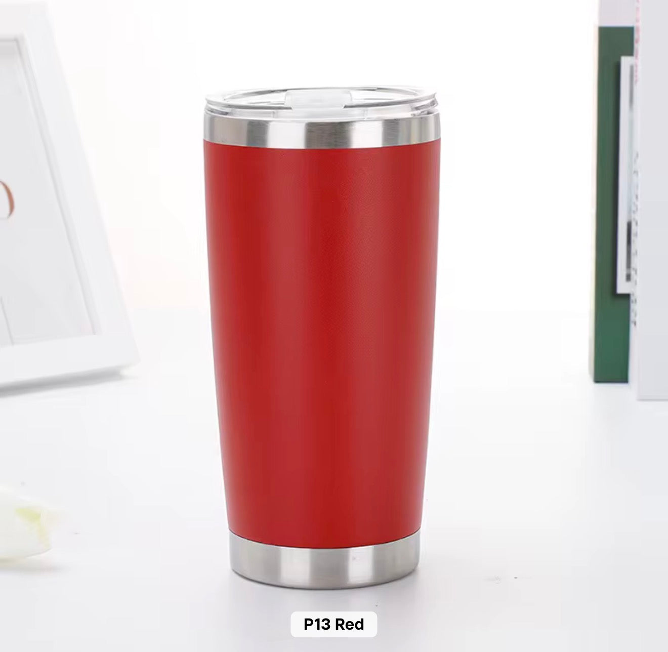20 Oz Travel Tumbler With Sipper/ Straw lid Insulated, Stainless Steel with straw