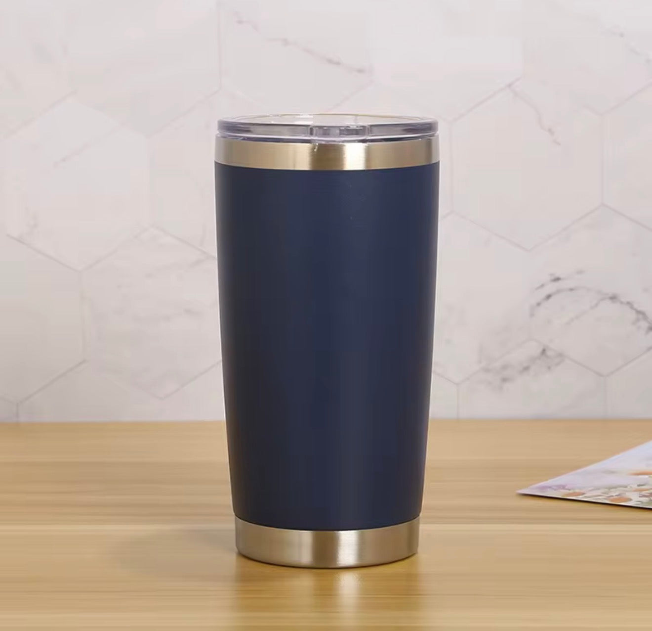 20 Oz Travel Tumbler With Sipper/ Straw lid Insulated, Stainless Steel with straw