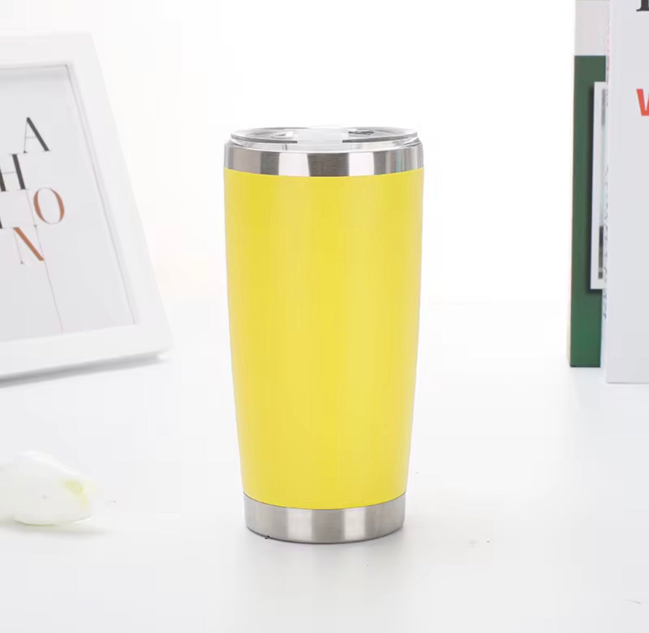 20 Oz Travel Tumbler With Sipper/ Straw lid Insulated, Stainless Steel with straw
