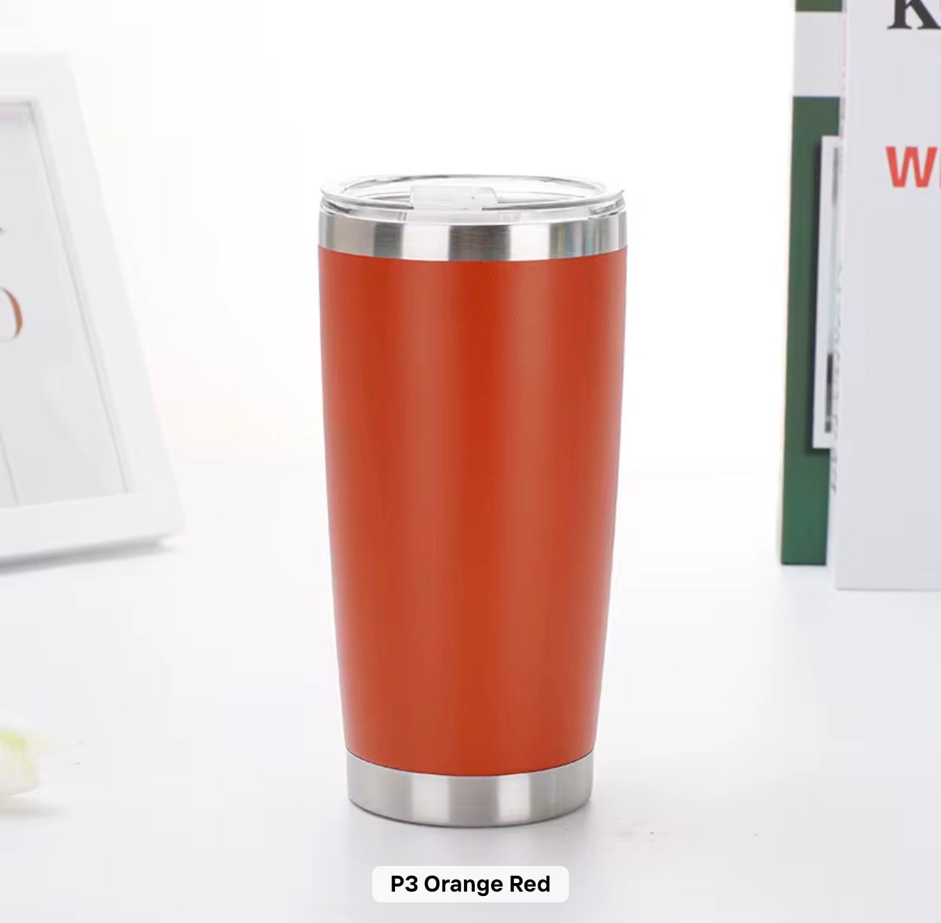 20 Oz Travel Tumbler With Sipper/ Straw lid Insulated, Stainless Steel with straw