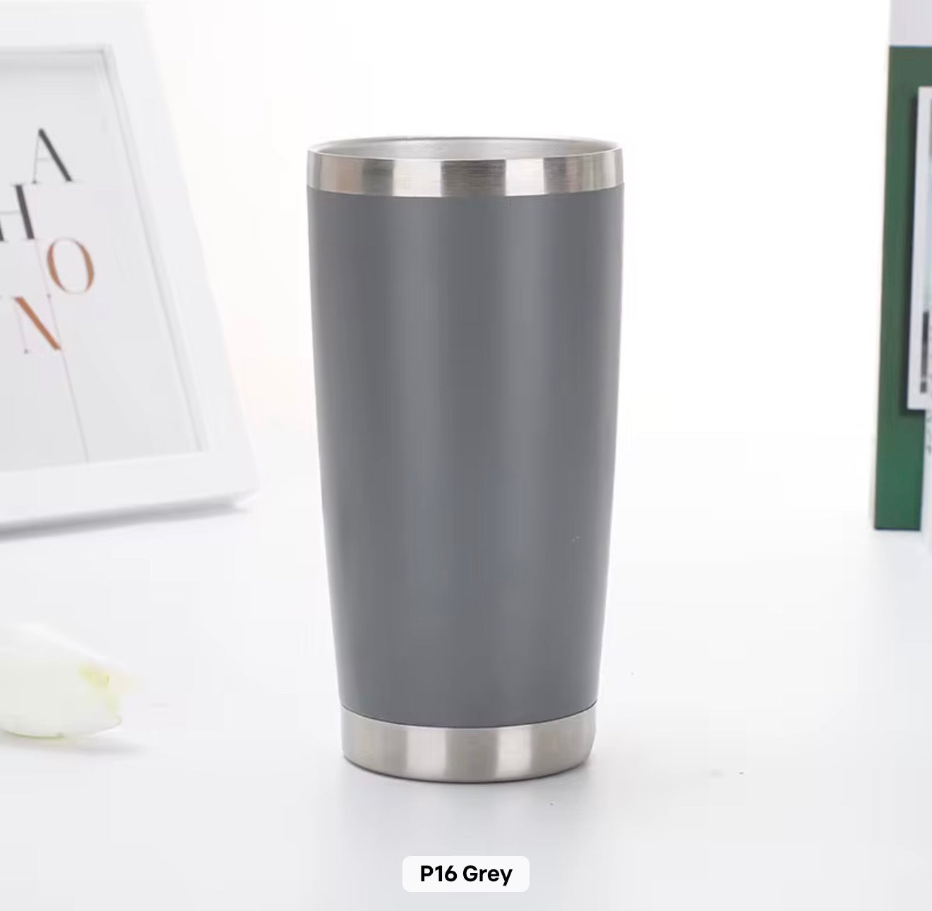 20 Oz Travel Tumbler With Sipper/ Straw lid Insulated, Stainless Steel with straw
