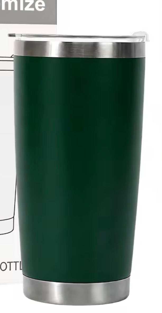 20 Oz Travel Tumbler With Sipper/ Straw lid Insulated, Stainless Steel with straw