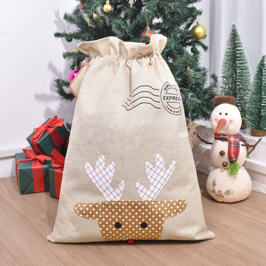 Santa Sack - Canvas Hessian Multiple designs
