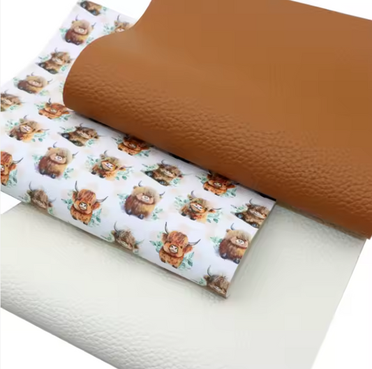 3pcs/Set Cow Faux Leather Set