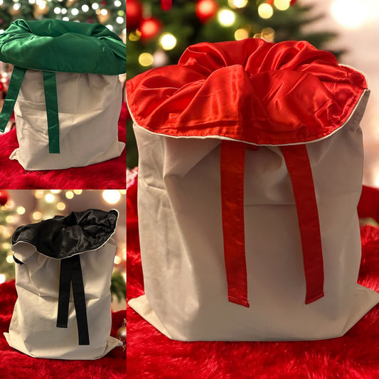 Santa Sacks - Satin Lined - Multiple Colours Available